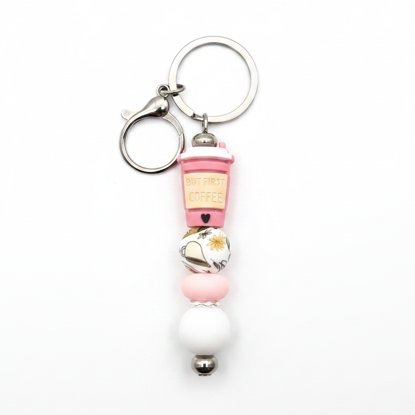 But First Coffee Keychain