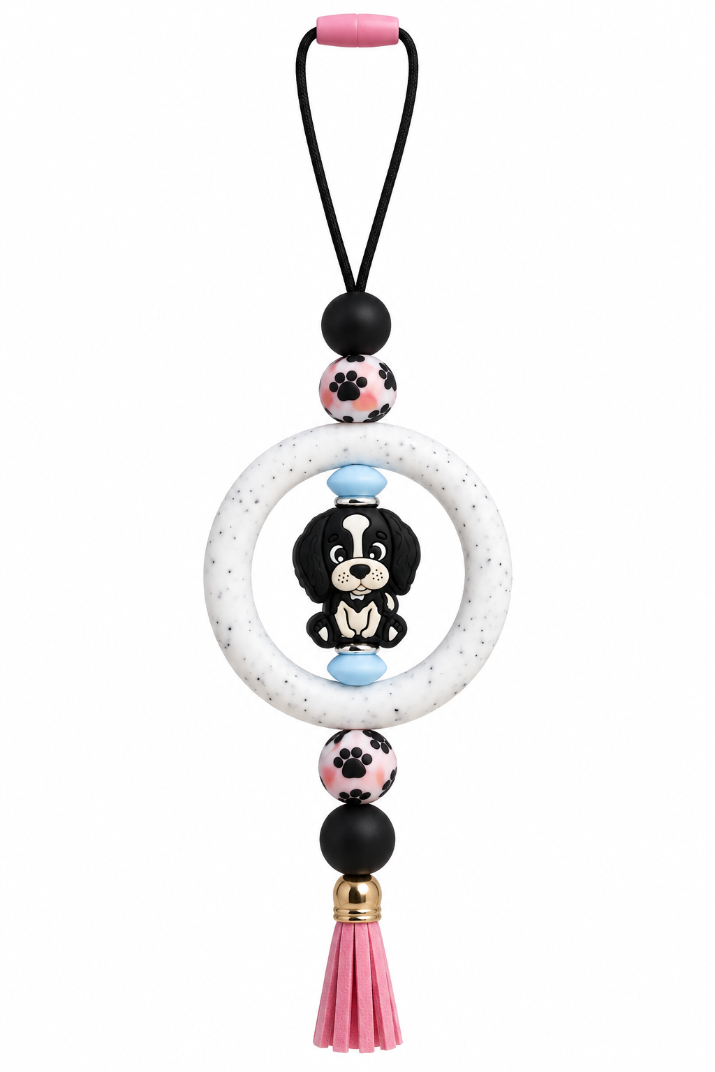 Dog Charm on White Background