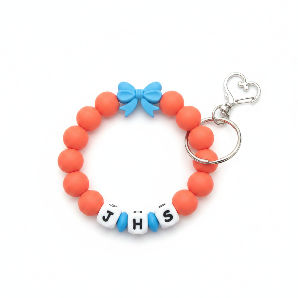JHS Beaded Keychain Wristlet