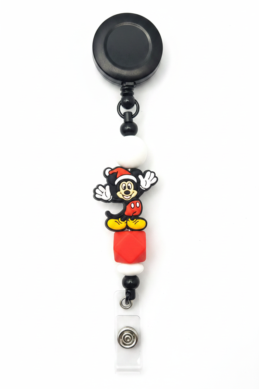 Mickey Santa Badge Reel