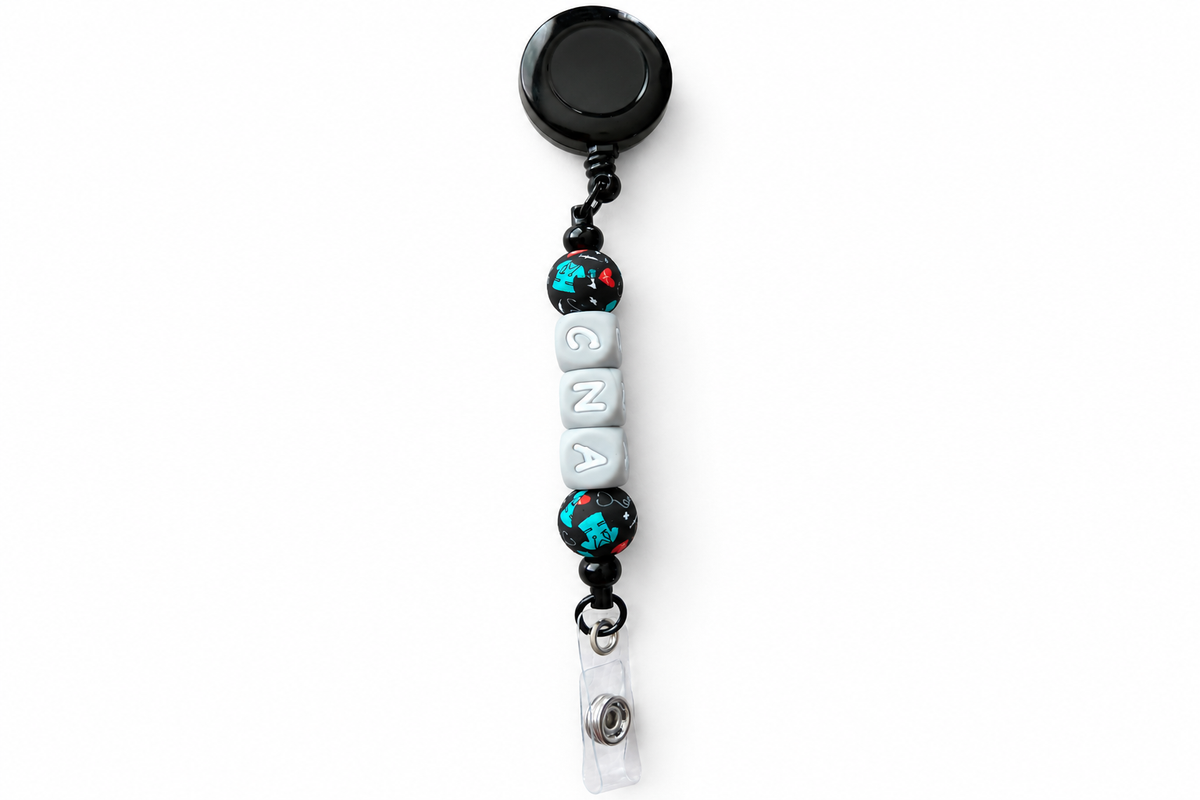 Close-up of CNA beads on a white background