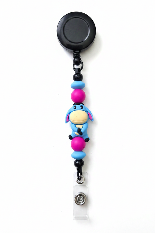 Eeyore Beaded Badge Reel