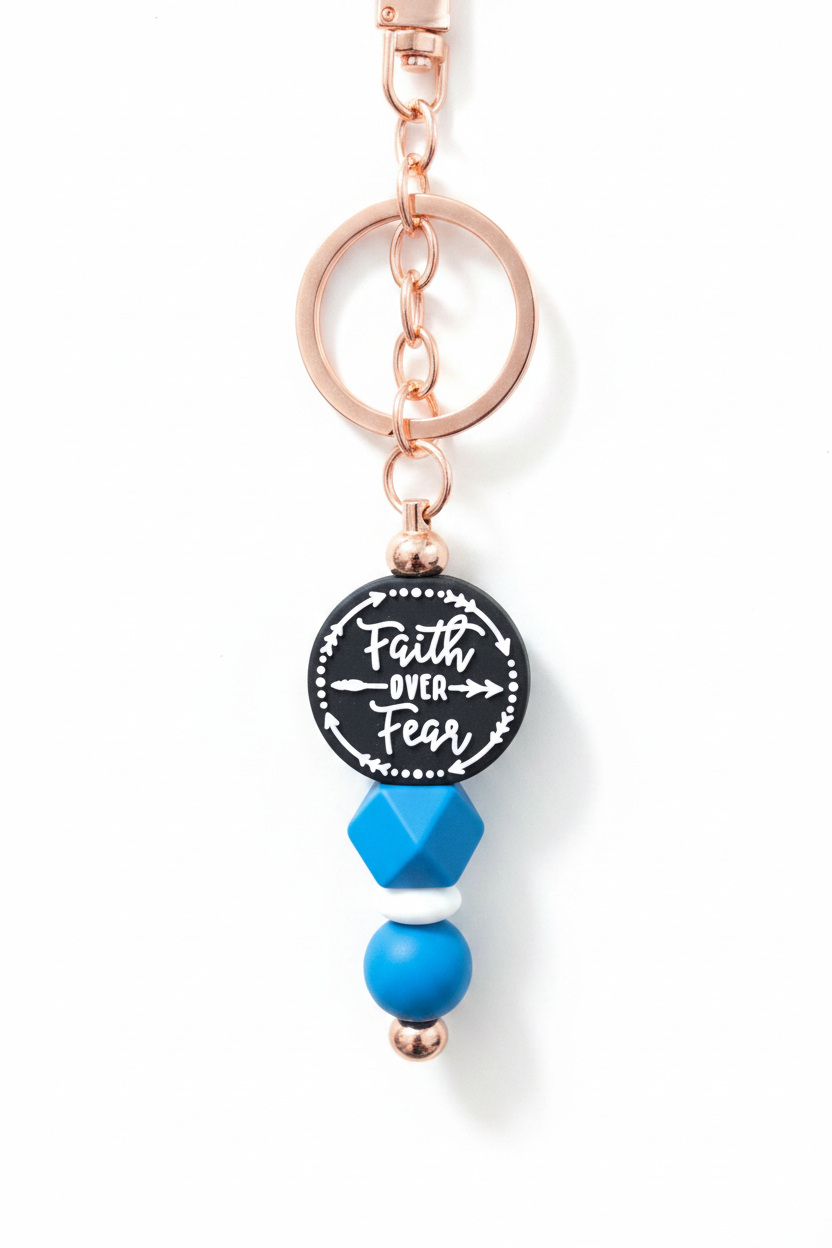 Faith Over Fear Keychain