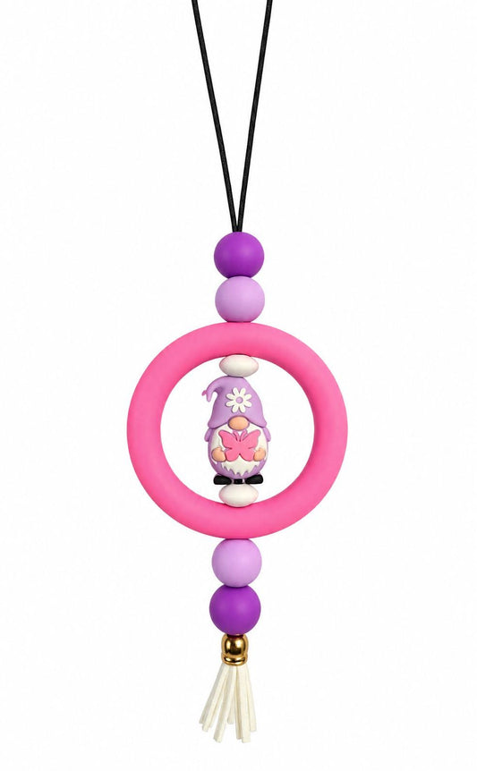 Butterfly Gnome Silicone Car Charm