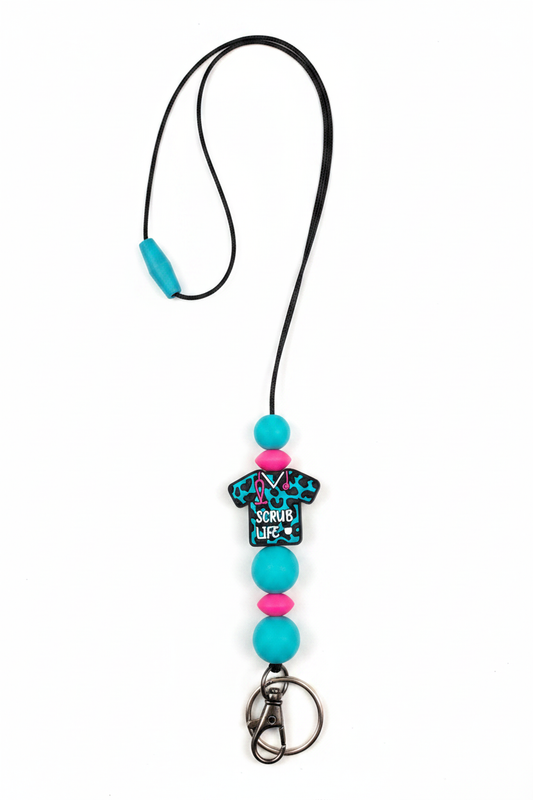 Scrub Life Beaded Lanyard